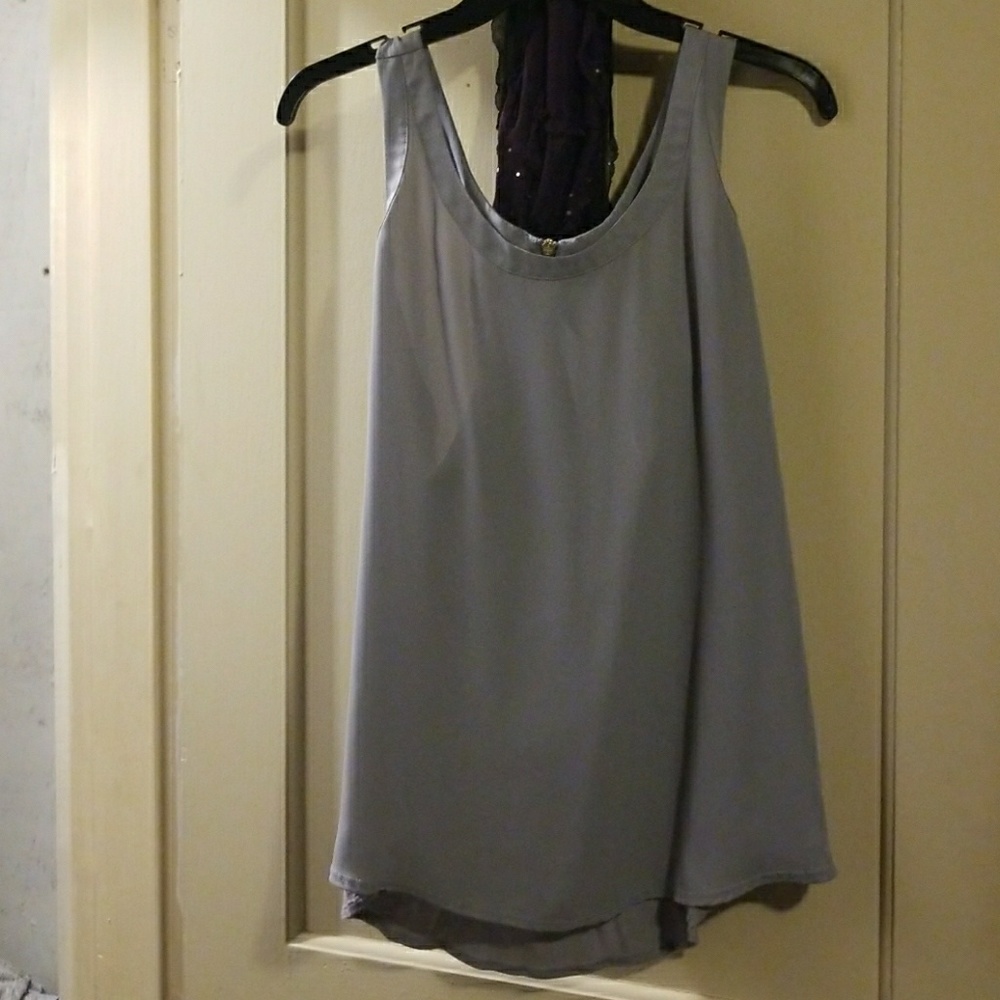 Gray express brand top size L